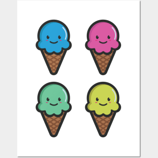ICE CREAAAM Posters and Art
